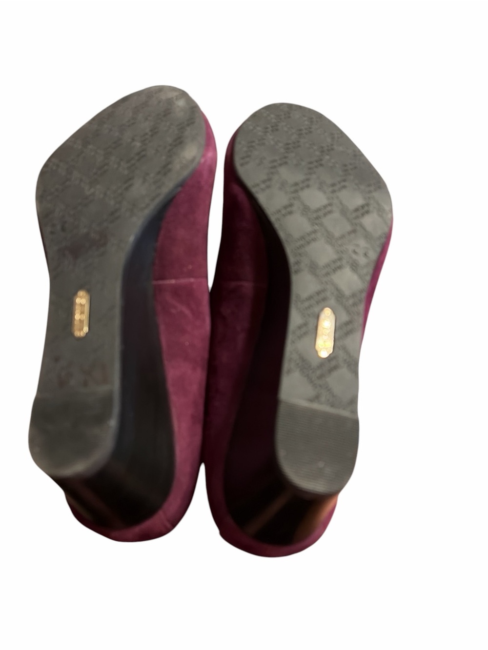 Vionic Plum Suede Wedge Heels Size 9 Wide - Picture 6 of 6